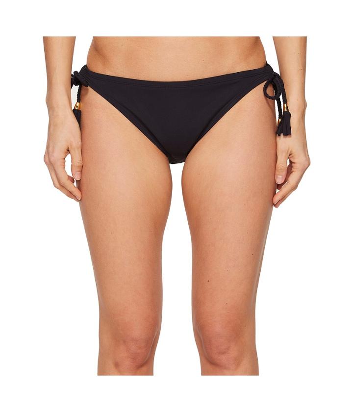 Bleu Rod Beattie Kore Tie Side Hipster Bikini Bottom (black) Women's Swimwear
