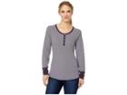 Columbia Along The Gorge Thermal Henley (dark Plum/mirage) Women's Long Sleeve Pullover
