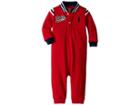 Ralph Lauren Baby Cotton Mesh Baseball Coverall (infant) (new Red) Boy's Jumpsuit & Rompers One Piece