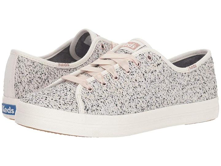 Keds Kickstart Two-tone Boucle (white) Women's Lace Up Casual Shoes