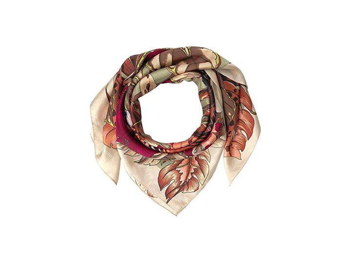 Vince Camuto Queen Of The Jungle Silk (cream/pink) Scarves