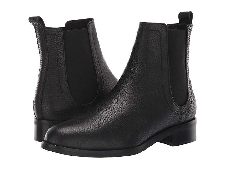 L.k. Bennett Blair (black Grained) Women's Boots