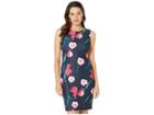 Tommy Hilfiger Tulip Scuba Sheath Dress (sky Captain Multi) Women's Dress