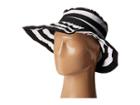 San Diego Hat Company Rbl4792 Crossback Striped Ribbon Hat (black/white) Traditional Hats