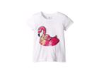 Shade Critters Magic Two-way Sequins Flamingo T-shirt (toddler/little Kids/big Kids) (white) Girl's T Shirt