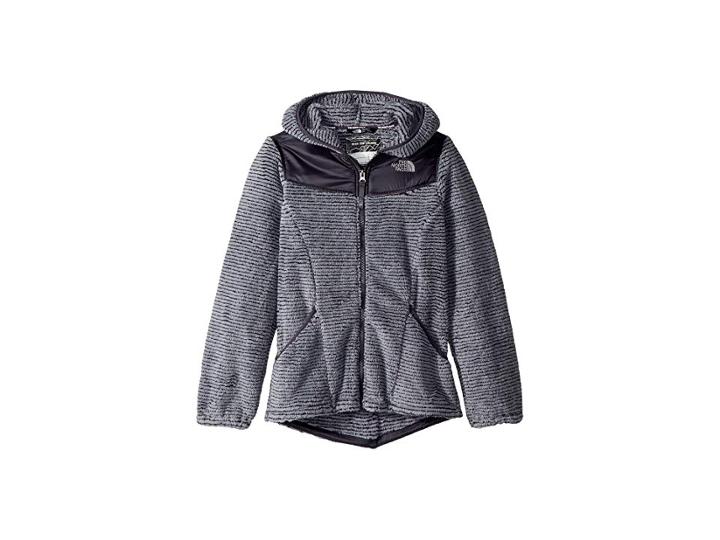 The North Face Kids Oso Hoodie (little Kids/big Kids) (mid Grey/periscope Grey Stripe) Girl's Sweatshirt