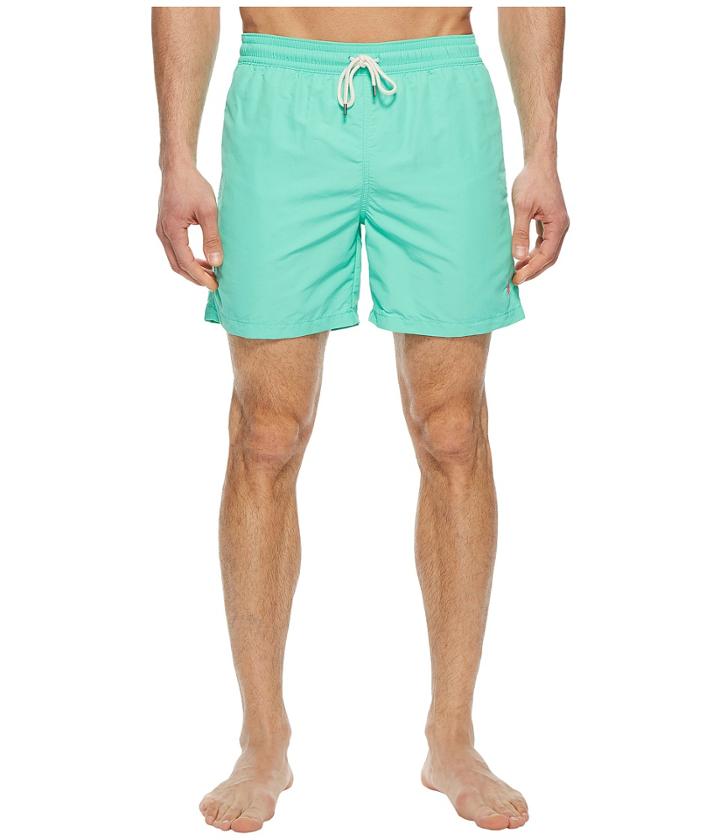 Polo Ralph Lauren Nylon Traveler Swim Shorts (hawaiian Green) Men's Swimwear
