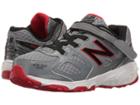 New Balance Kids Ka680v3 (little Kid/big Kid) (grey/black) Boys Shoes