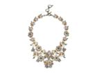 Marchesa Force Of Nature 16 In Flower Drama Runway Collar Necklace (gold/white) Necklace