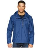 Columbia Pourationtm Jacket (carbon/collegiate Navy) Men's Coat