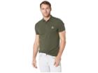 Boss Hugo Boss Short Sleeve Polo With Logo Patch (olive) Men's Short Sleeve Pullover