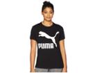 Puma Classics Logo Tee (cotton Black) Women's T Shirt