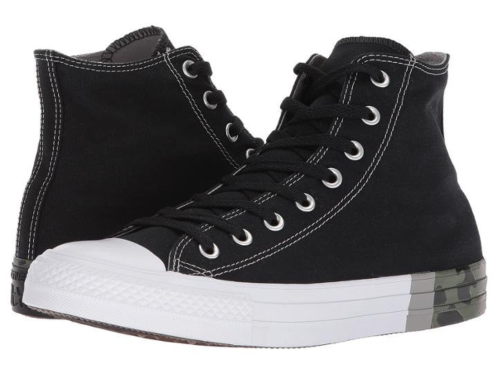 Converse Chuck Taylor(r) All Star Tri Block Midsole Hi (black/dolphin/white) Classic Shoes