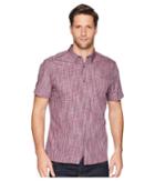 Perry Ellis Short Sleeve Space Dye Shirt (ink) Men's Clothing