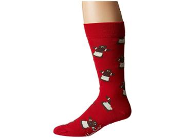 Happy Socks Gingerbread Woman Sock (red) Men's Crew Cut Socks Shoes