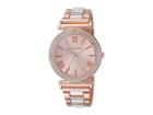 Steve Madden Ladies Roman Numeral Alloy Band Watch Smw169 (rose Gold) Watches