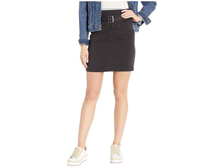 Free People Livin It Up Pencil Skirt (black) Women's Skirt