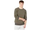 Rvca Layback Stripe Crew (charcoal Heather) Men's Clothing
