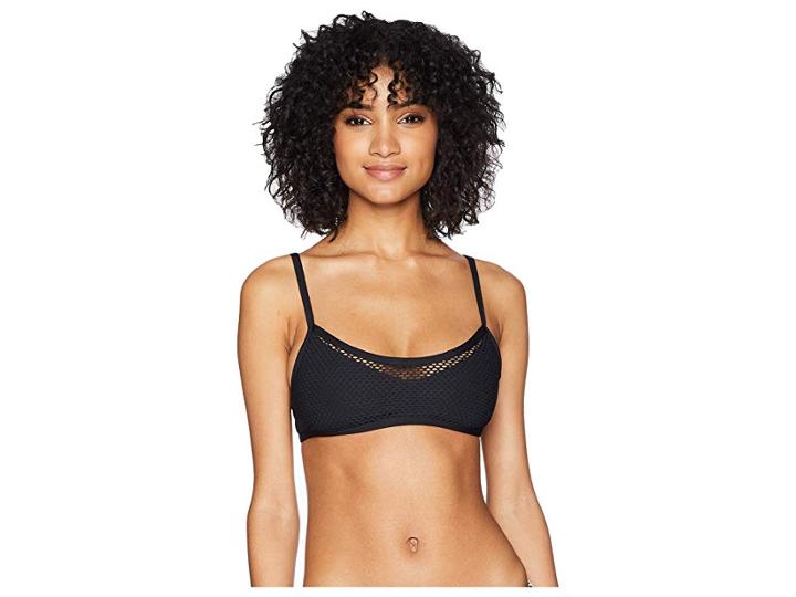 L*space Mesh Madness Naomi Top (black) Women's Swimwear