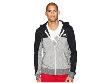 Adidas Pick Up Full Zip Shooter (black/lgh Solid Grey) Men's Clothing