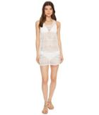 Roxy Surf Memory Crochet Dress Cover-up (marshmallow) Women's Swimwear