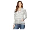 Alternative Cool Down Zip Hoodie (eco Grey Riviera Stripe) Women's Sweatshirt