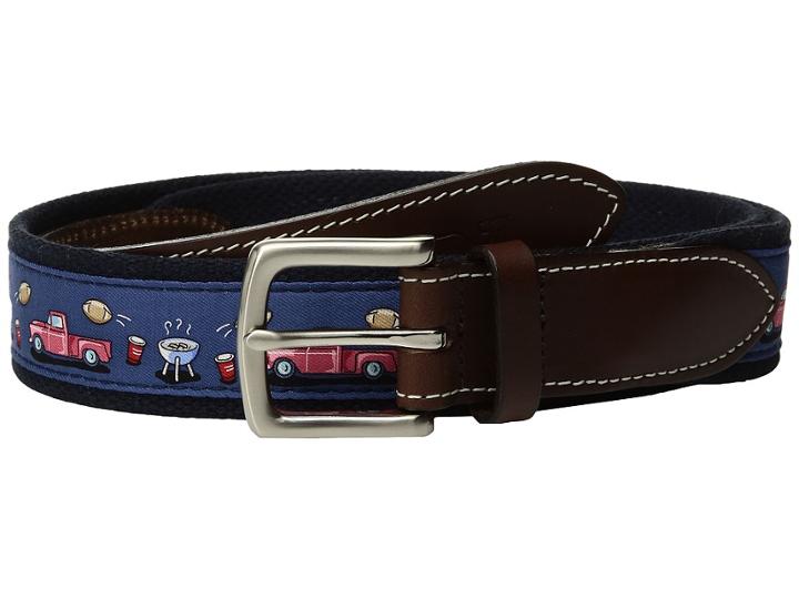 Vineyard Vines Tailgate Canvas Club Belt (moonshine) Men's Belts