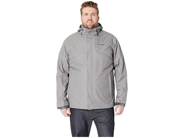 Columbia Big Tall Bugabootm Ii Fleece Interchange Jacket (boulder/black Buffalo Camo) Men's Coat