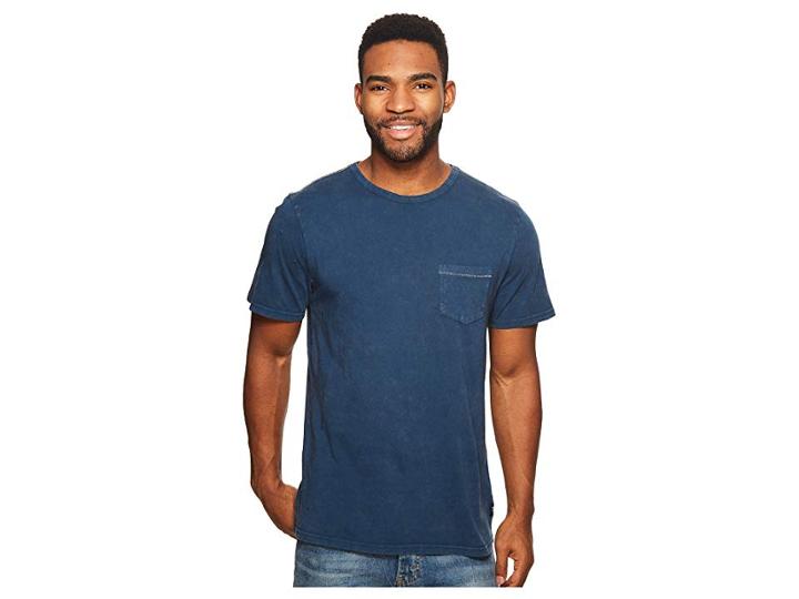 Roark Well Worn Short Sleeve Knit (navy) Men's Clothing