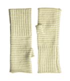 Echo Design Echo Soft Stretch Mini Stripe Fingerless Gloves (oatmeal) Dress Gloves