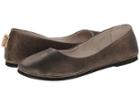French Sole Sloop Flat (bronze Metallic Suede) Women's Flat Shoes