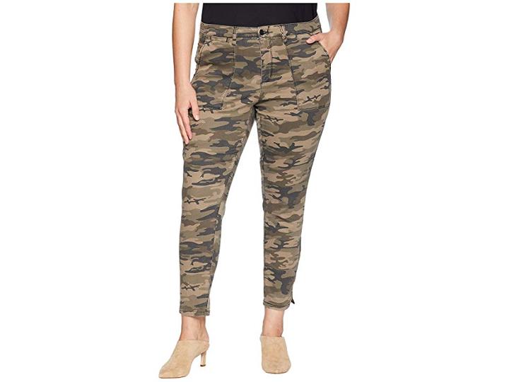 Sanctuary Plus Size Fast Track Zip Chino Pants (human Nature Camo) Women's Casual Pants