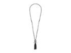 Chan Luu Black Labradorite And Horn With Tassel Necklace (black Labradorite) Necklace