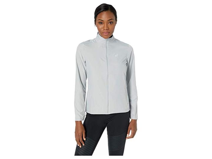 Asics Run Silver Jacket (mid Grey) Women's Coat