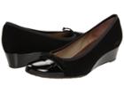 French Sole Diverse (black Patent/suede) Women's Wedge Shoes