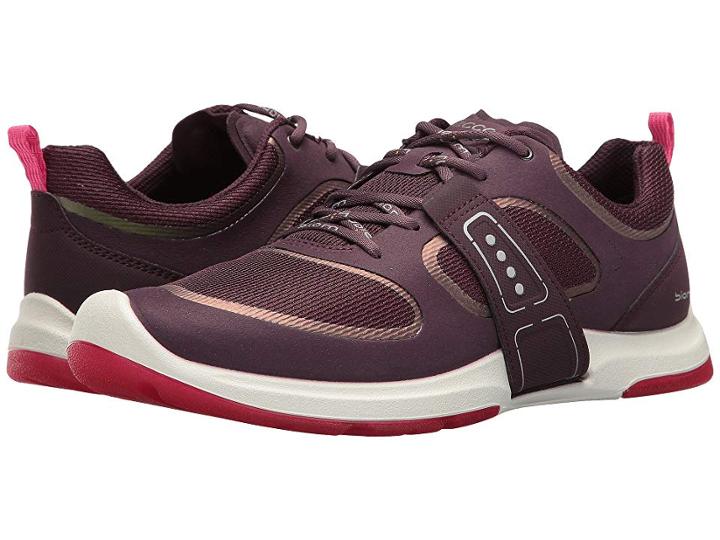 Ecco Biom Amrap Tie (mauve/mauve/beetroot) Women's Hook And Loop Shoes