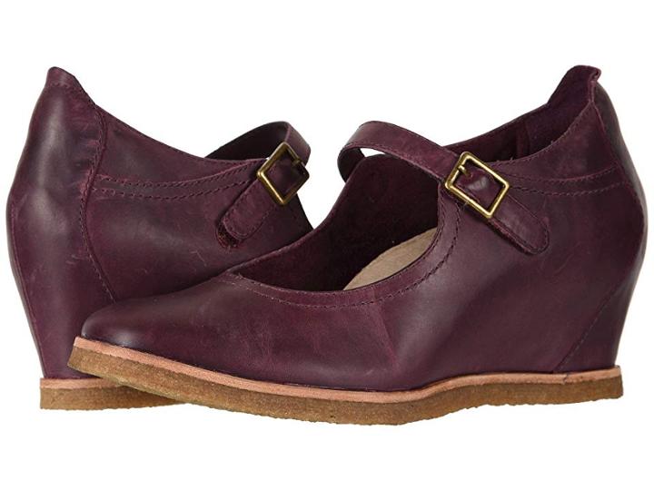 Earth Boden (prune Burnishable Nubuck) Women's Wedge Shoes