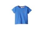 Lacoste Kids Short Sleeve Solid Crew T-shirt (toddler/little Kids/big Kids) (milos Blue) Boy's T Shirt