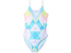 Hobie Kids Shape It Up Strappy Back One-piece (big Kids) (multi) Girl's Swimsuits One Piece