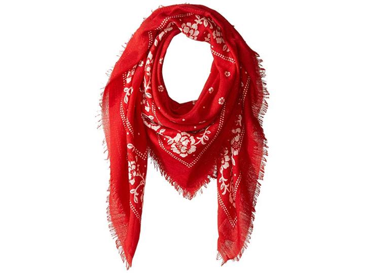 Kate Spade New York Wool Bandana Square (lingonberry) Scarves