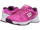 Wilson Kids Rush Pro 2.5 Jr Tennis (little Kid/big Kid) (verry Berry/white/ Dark Purple) Girls Shoes
