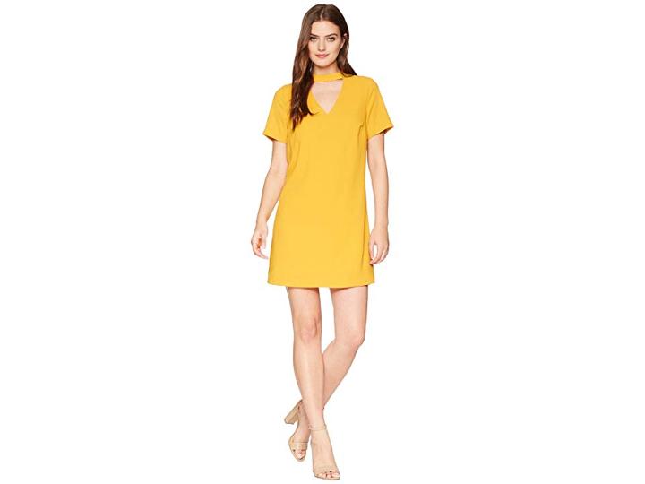 Bishop + Young Sasha Shift Dress (mustard) Women's Dress