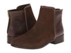 Trotters Ladue (dark Brown Distressed Nubuck Leather/vintage Textured Leather) Women's Boots