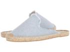 Soludos Frayed Mule (sky Blue) Women's Clog/mule Shoes