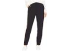 Calvin Klein Pants With Contrast Stripe And Button On Ankle (black) Women's Casual Pants