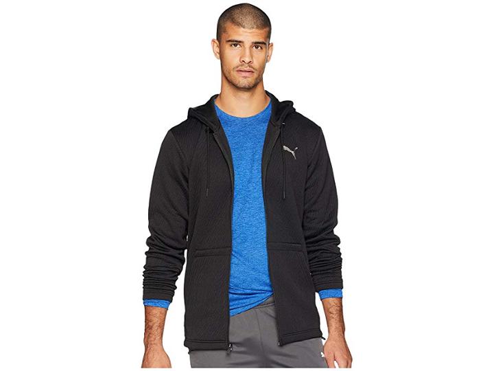 Puma Vent Hooded Jacket (black) Men's Coat