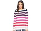 Joules Seabridge Textured Sweater (pink Ombre Harvest Stripe) Women's Sweater