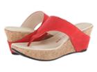 Tsubo Odelle (red Leather (nubuck)) Women's Sandals