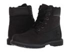 Timberland 6 Premium Waterproof Boot (black Nubuck) Women's Lace-up Boots