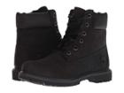 Timberland 6 Premium Waterproof Boot (black Nubuck) Women's Lace-up Boots